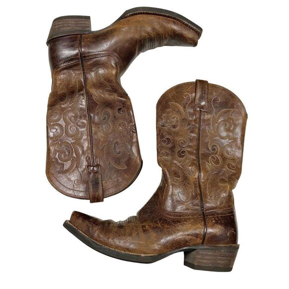 COPY - Ariat Alabama Western Brown Cowgirl Boots Womens Size 7B - Picture 3 of 15